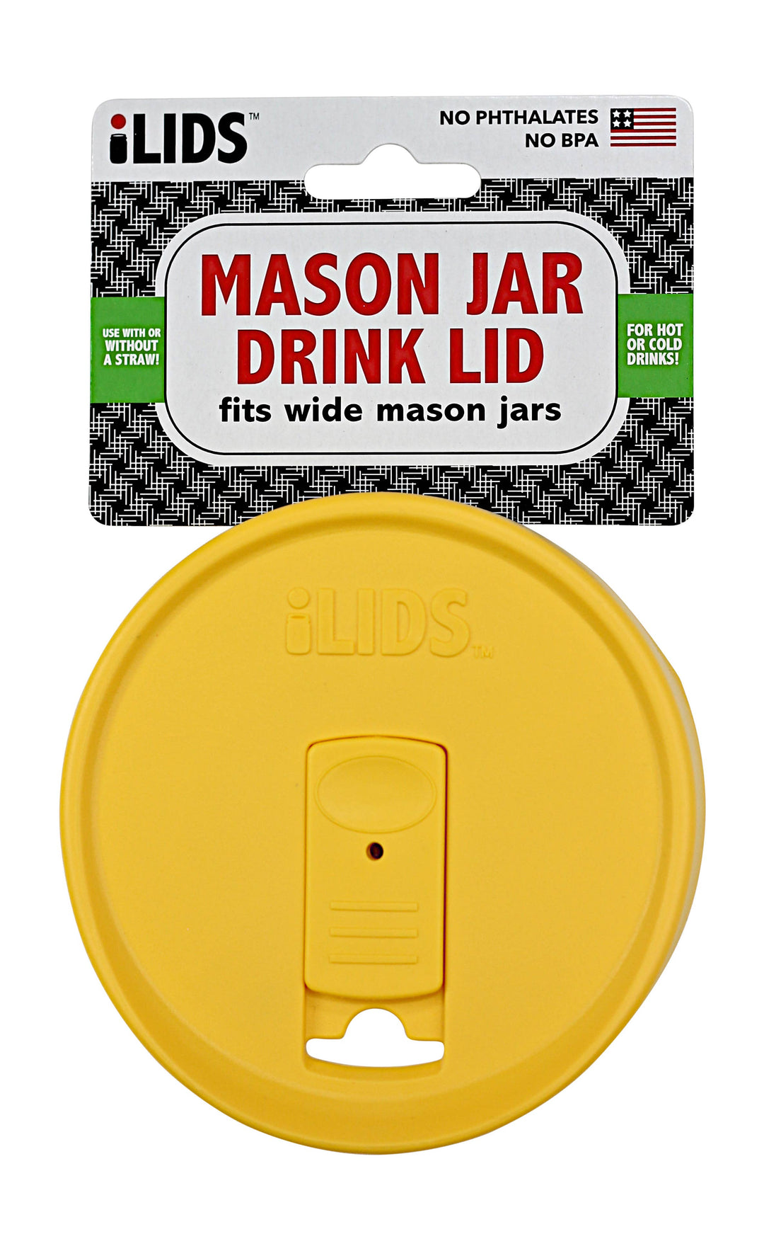 Fenigo Inc - ILid Mason Jar Drink Lid - Wide and Regular Mouth Options