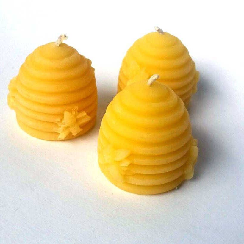 Eastvan bees - Skep Beehive - 100% Beeswax Candle