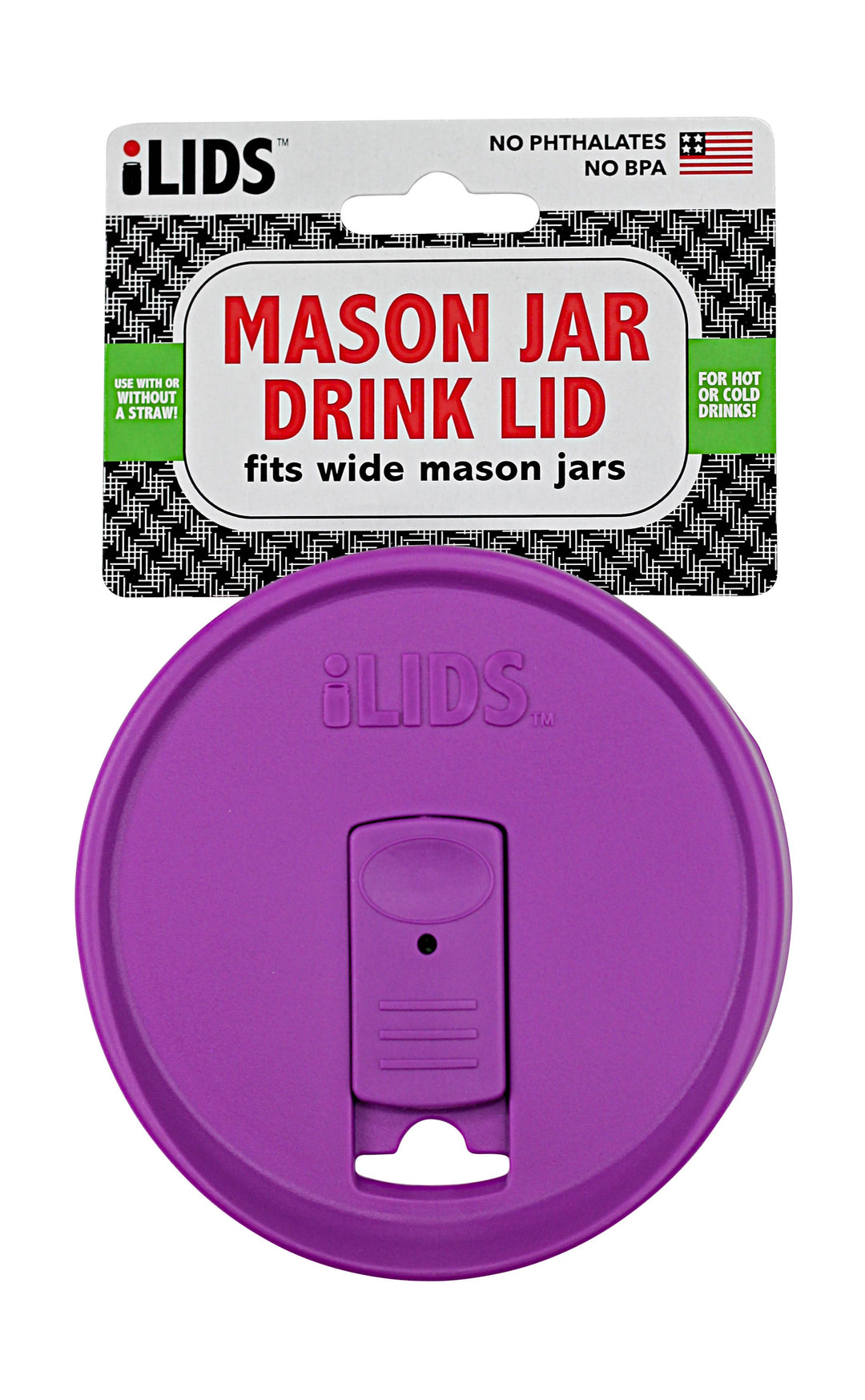 Fenigo Inc - ILid Mason Jar Drink Lid - Wide and Regular Mouth Options