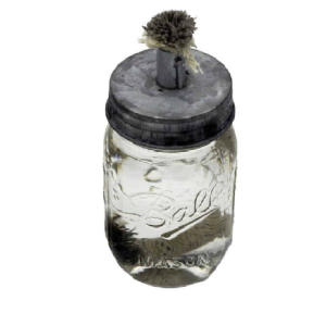 Tiki Torch Oil Lamp Lid Mason Jar Regular Mouth