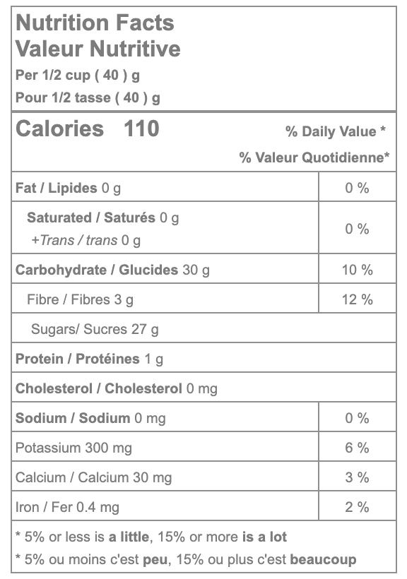 Nutrition Facts