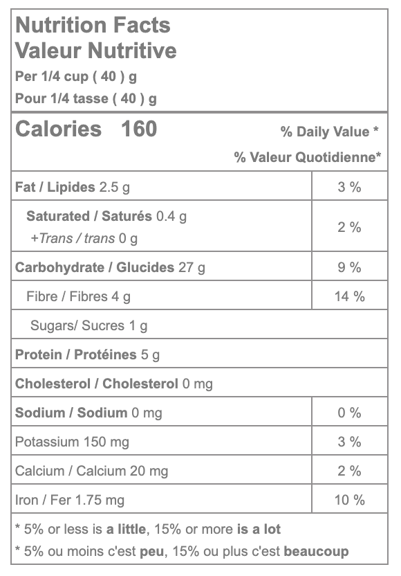 Nutrition Facts