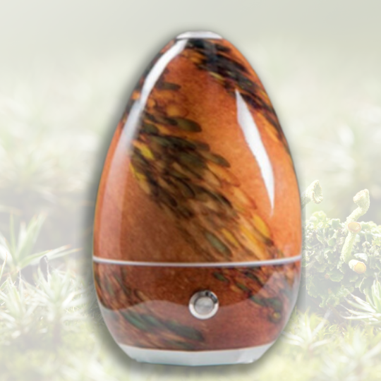 Hand blown glass essential oil diffuser