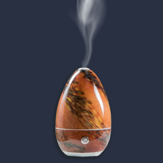 Hand blown glass essential oil diffuser