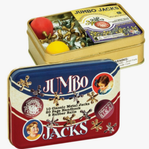 Childrens Toy Jacks Tin Gift Set