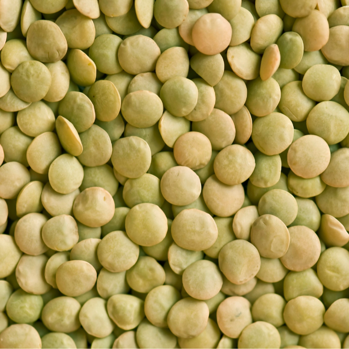 green organic lentils