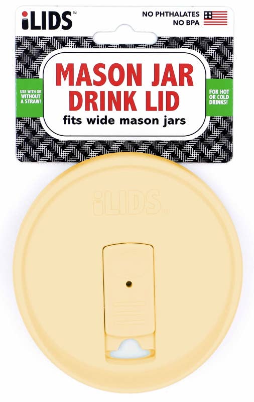 Fenigo Inc - ILid Mason Jar Drink Lid - Wide and Regular Mouth Options