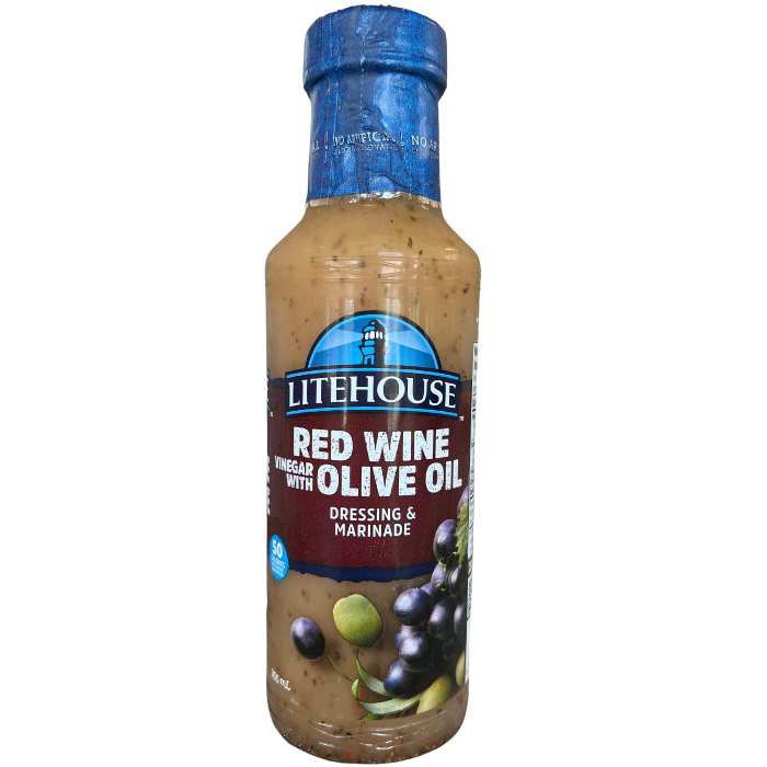 Litehouse red wine vinegar with olive oil dressing