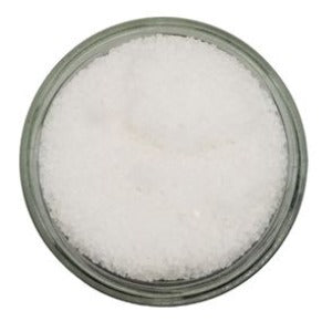 Dead Sea salt in a jar with a white background (TOP)