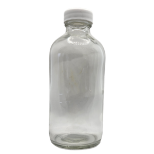 Boston round bottle, glass