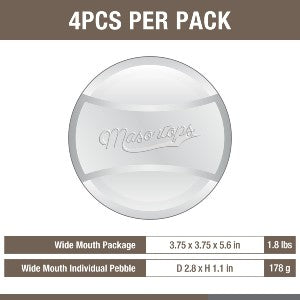 Pickle Pebbles Wide Mouth dimensions and info