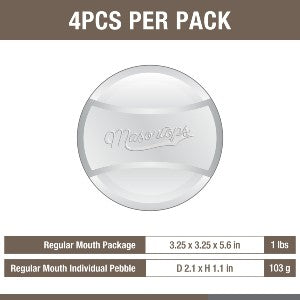 Pickle Pebbles Regular Mouth info and sizes