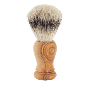 Redecker Shaving Brush Olive Wood Badger Hair